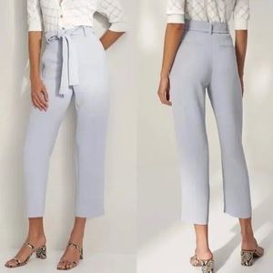 Aritzia Wilfred Tie-Front Pants Light Blue Japanese Crepe